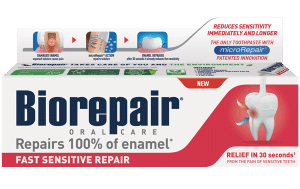 box of fast sensitive repair toothpaste