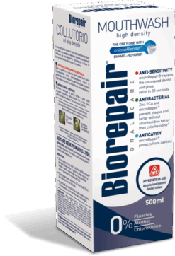 box of triple action mouthwash